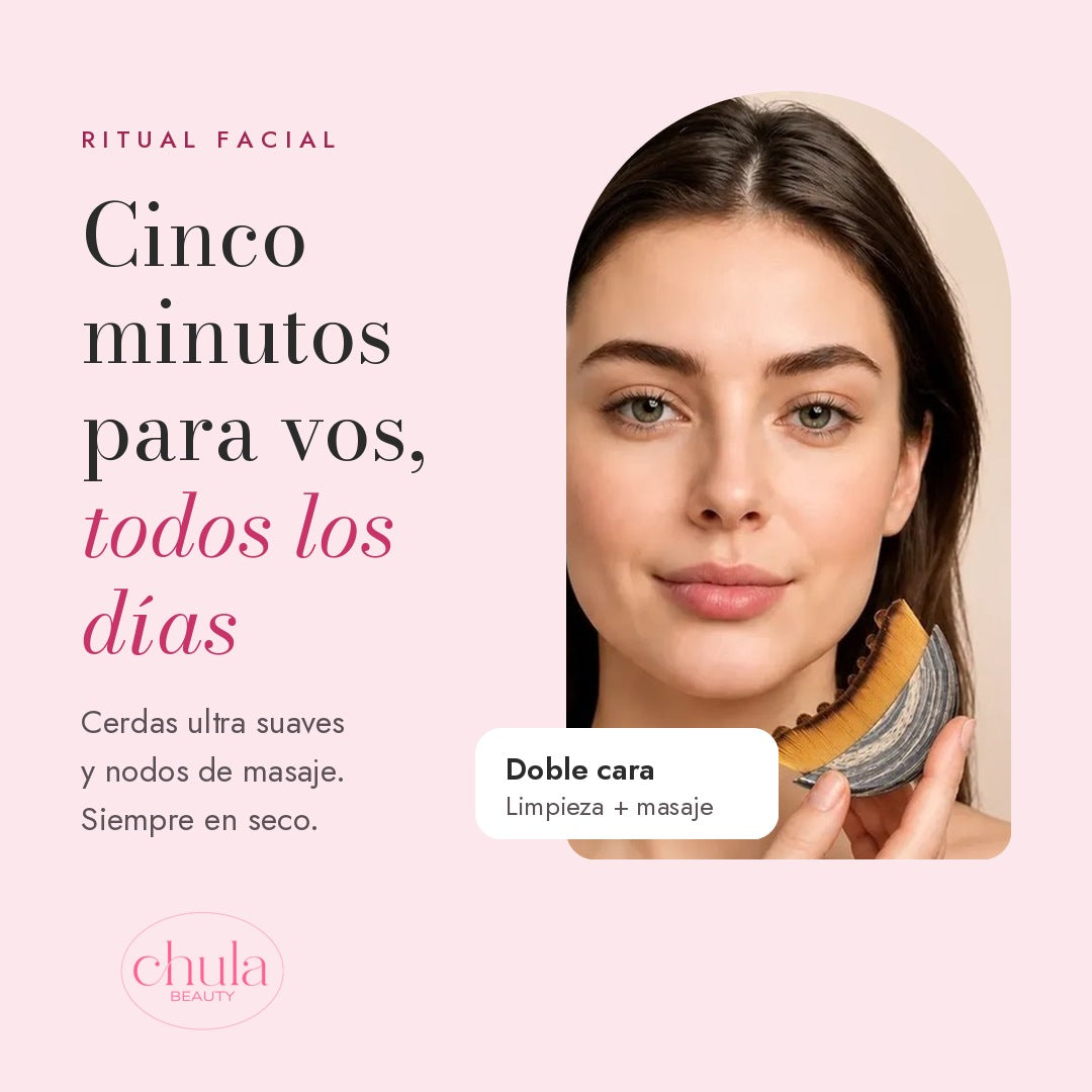 Cepillo facial doble cara CHULA